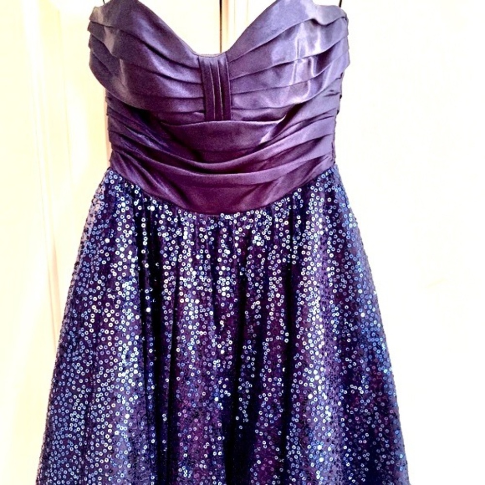 Betsey Johnson Evening Strapless Sparkle Dress